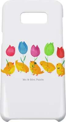 Produktbild von Mr. & Mrs. Panda Samsung Galaxy S8 plus Handyhülle  Küken Parade - Weiß - Geschenk, Ostern, Blumen, Hülle, Cover, Handy, Frohe, Case, Tulpen, Ostergrüße