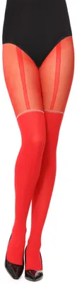 Produktbild von Merry Style Damen Strumpfhose MSSST004 (Rot, M) .