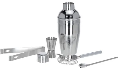 Produktbild von Shaker-Set und Barzubehör Excellent Houseware, Edelstahl, 12x23 cm, Silber