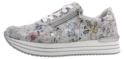 Image de Chaussures de randonnée Damenschuhe, chaussures à lacets, style sportif, couleur blanche, pour le quotidien