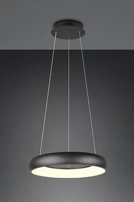 Obrázok produktu pre Závesné LED svietidlo CARDONA, čierne, 29 W, odtiene bielej, 3300 lm, kov, rozmery: 150 x 46 x 46 cm, IP20, Trio
