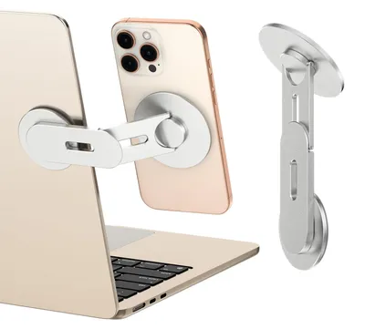 Immagine prodotto di Supporto magnetico per telefono, compatibile con laptop e smartphone, regolabile e pieghevole