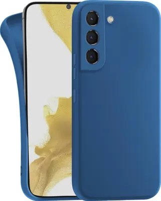 Produktbild von Hülle für Samsung Galaxy S22 Plus - Handyhülle mit Kameraschutz Cover aus Silikon in Dunkelblau