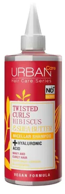 Produktbild von Urban Care Urban Twisted Curls Hibiskus & Meeresbutter Mizellen-Shampoo (340 ml)