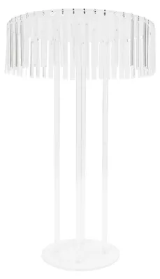 Produktbild von Acryl Hochzeits-Blumenständer - Einetagiger Tischständer - Tragkraft 5kg - Eiskristallvorhang Design - Tischdeko für Party Bankett Zuhause - Transparent
