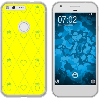 Produktbild von PhoneNatic Case kompatibel mit Google Pixel Silikon-Hülle Sommer Ananas M1