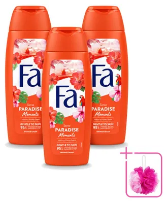 Produktbild von 3 x Fa Paradise Moments Douchecreme Hibiscusbloem 250 ml - Sparpackung - 3 Stücke