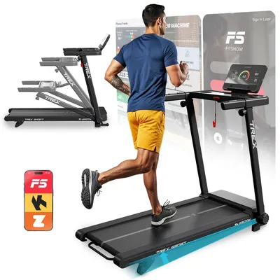 Produktbild von TREX SPORT Laufband für zuhause klappbar TX-650TM POKET | Treadmill mit Steigung, Dämpfung, 15 km/h, 19 Programme