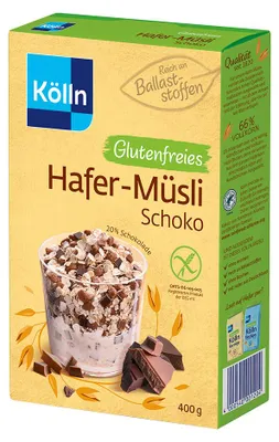 Produktbild von Kölln Müsli Schoko glutenfrei, 400g