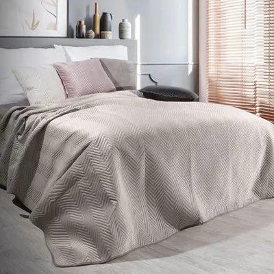 Zdjęcie produktu dla Narzuta pikowana SOFIA 220x240 cm beżowa