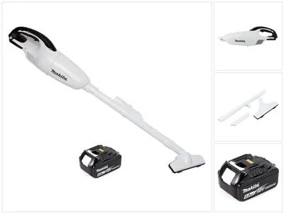 Immagine prodotto di Aspiratore a batteria Makita DCL 180 G1 W 18 V bianco + 1x batteria ricaricabile 6,0 Ah - senza caricabatterie