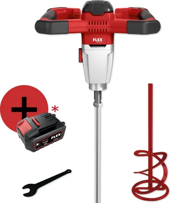Produktbild von FLEX Akku-Rührgerät 18V 2-Gang-Rührer MXE 18.0 EC + HP2 120 + Rührstab 495964