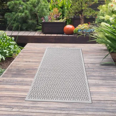 Produktbild von In- & Outdoor Teppich Beige Creme pflegeleicht robust vielseitig einsetzbar Größe - 67 x 180 cm