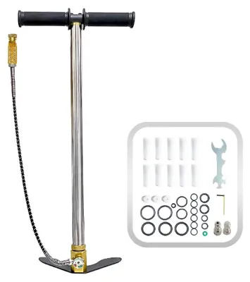 Produktbild von PCP-Hochdruckpumpe - 3-stufige Handpumpe - Manuell - Kolbenpumpe - 300 bar/4500 psi - Stromlos - Luftpumpe