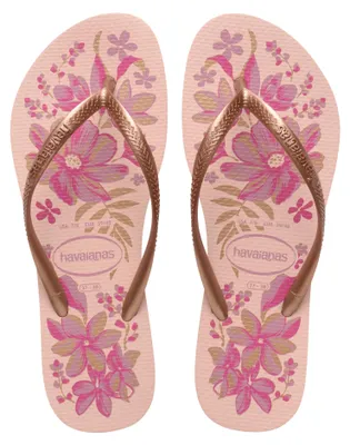 Immagine prodotto di Havaianas Slim Organic, sandali da donna, colore rosa/oro, taglia 41 EU