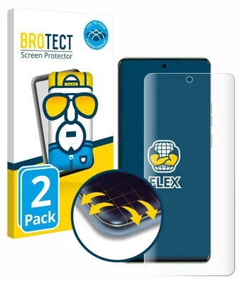 Produktbild von 2x BROTECT Fullscreen Schutzfolie für Motorola Edge 40 Displayschutz Folie Fullcover Klar Transparent