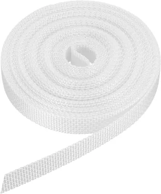 Obrázok produktu pre Zosilnený pásový materiál na rolety, polyester, 6 m x 14 mm, určený na okná a dvere