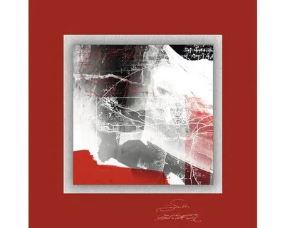 Produktbild von Metallbild Red Passion III 50x50 cm