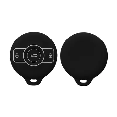 Produktbild von kwmobile Autoschlüssel Silikon Hülle kompatibel mit Mercedes Benz 3-Tasten Smart EQ Fortwo - Schlüsselhülle in Schwarz