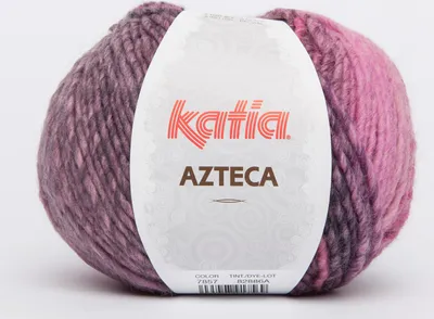 Image de Katia Azteca 7857 Rose/Gris Fil à tricoter