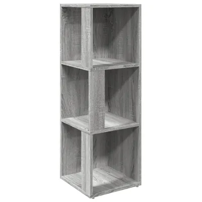Zdjęcie produktu dla vidaXL Półka narożna szara Sonoma 33x33x100 cm materiał drewnopochodny
