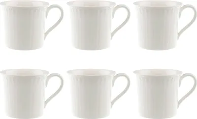 Produktbild von Villeroy & Boch Cellini 6er Set Espressotasse 100 ml weiß Porzellan