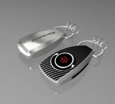 Produktbild von Mercedes-AMG Schlüsselanhänger Carbon mit Licht