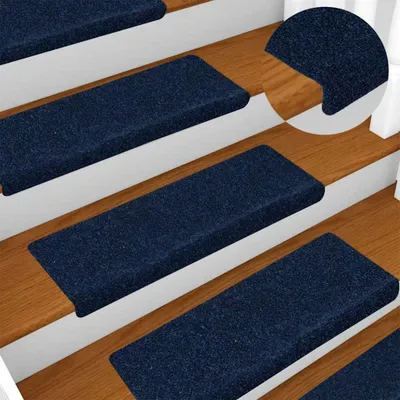 Zdjęcie produktu dla vidaXL Podkładki pod stopy Samoprzylepne 30 szt. 65x21x4 cm Granatowe Prostokątna krawędź