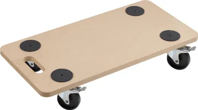 Produktbild von Metafranc Transportroller 590 x 290 mm 200 kg Tragkraft MDF Platte PP Räder