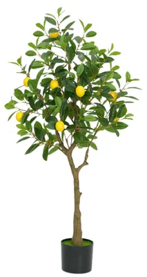 Produktbild von Kš¹nstlicher Zitronenbaum mit Frš¹chten 120cm Grš¹n