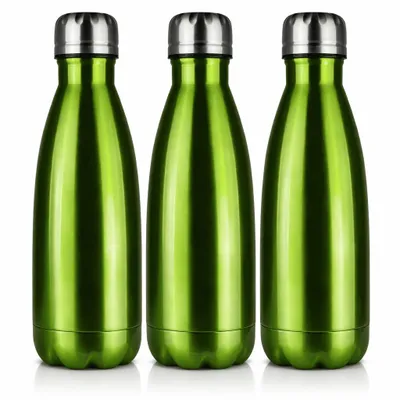 Produktbild von Edelstahl Thermosflasche 3 Set Trinkflasche Isolierflasche Wasserflasche Outdoor