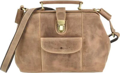 Zdjęcie produktu dla Greenburry torba na wieszak M skórzana brązowa torba na ramię 30x24cm torba lekarska torba damska skórzana torba antyczny brąz 1584M-25