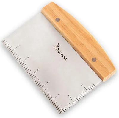 Productafbeelding van Metalen Bakplaat Schraper - Deegsnijder Chopper - Keukenwerk Vereenvoudigen - Commerciële Kwaliteit - 15 x 12 cm - Metaal