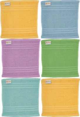 Produktbild von 6x Seiftuch Handtuch Waschlappen Seiflappen Gästetuch Frottiertuch 30x30 cm