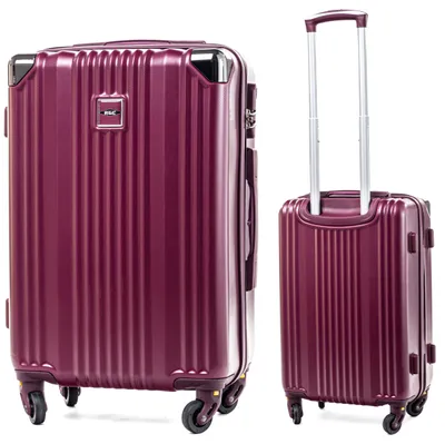 Produktbild von RGL 735 L Reisekoffer Harstchale Koffer Abnehmbare Räder Trolley Rotwein