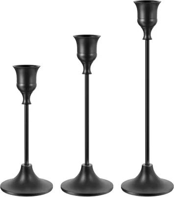 Immagine prodotto di Candeliere, candeliere dorato, conico (nero)