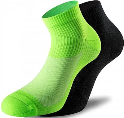 Produktbild von Lenz 3.0 Running Socken, schwarz/grün, 35-38