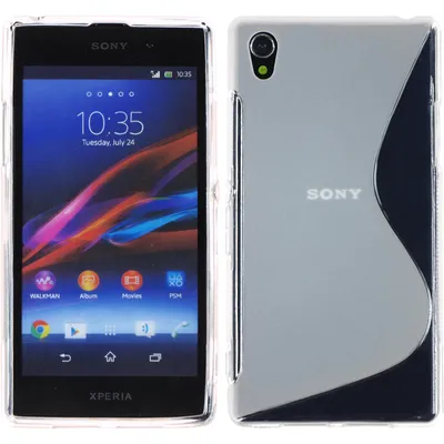 Produktbild von PhoneNatic Case kompatibel mit Sony Xperia Z1 - clear Silikon Hülle S-Style + 2 Schutzfolien