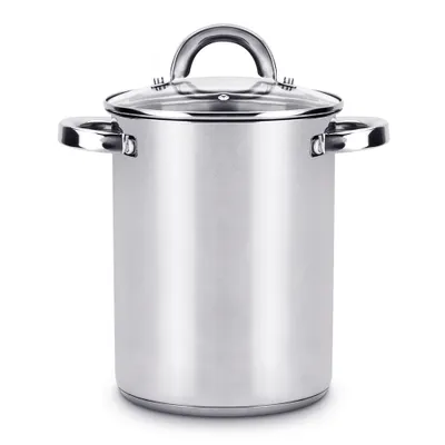 Produktbild von Spargeltopf EDELSTAHL INDUKTION Nudeltopf DECKEL Spaghettitopf mit Sieb 3,7 l
