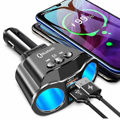 Produktbild von 120W Zigarettenanzünder Verteiler, 5 in 1 Kfz Ladegerät mit USB-C PD Schnellladen und USB Anschlüssen, 12V 24V Auto Adapter für PKW LKW Wohnmobil