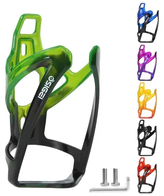 Produktbild von Flaschenhalter Fahrrad Leichtgewicht Farbverlauf Schwarz Grün für MTB Rennräder