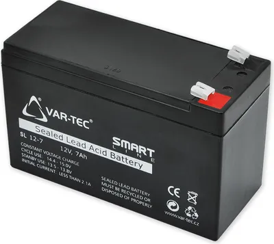 Obrázek produktu pro AKKU SMART 12V/7Ah - zálohování EZS, životnost 3-5 let