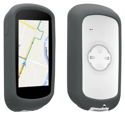 Produktbild von kwmobile Hülle kompatibel mit Garmin Edge Explore 2 - Silikon GPS Fahrrad Case Schutzhülle - in Stone Dust