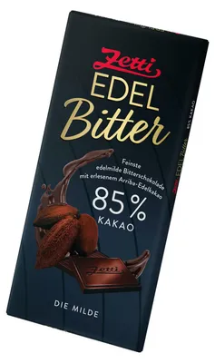 Produktbild von Zetti Edel Bitter 85% Kakao Tafel 100g