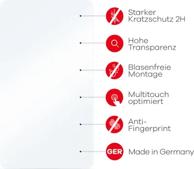 Produktbild von upscreen Schutzfolie für Honor 10 Lite (Rückseite) Kratzschutz Anti-Fingerprint Klar