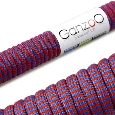 Produktbild von Paracord 550 Seil in Magenta Blau, Nylon-Polyester, 4mm, 30 Meter, Typ 3, 7 Kernstränge
