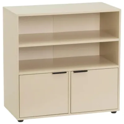 Produktbild von HowHomely Bücherregal Standregal mit Schränken 60x28x60 cm Regal Wohnzimmer Büro modern