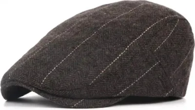 Produktbild von Herren Baskenmütze OS-36225 - Braun/Grau KP36225