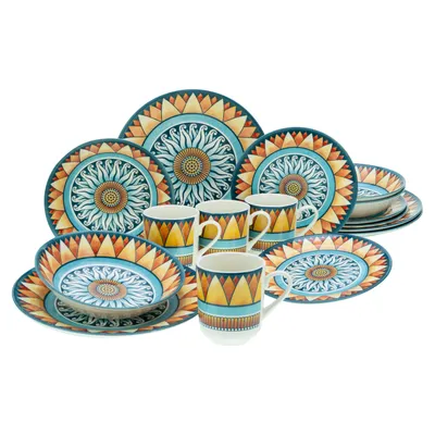 Zdjęcie produktu dla CreaTable, 17836, Soleil Bunt, zestaw 16 elementów, porcelana