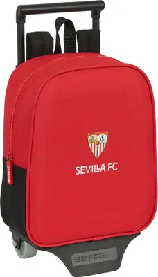 Immagine prodotto di Zaino scolastico con rotelle Sevilla Fútbol Club nero e rosso 22 x 27 x 10 cm